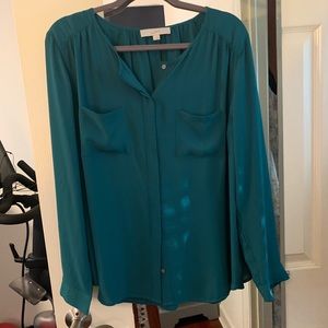Loft Emerald green blouse
